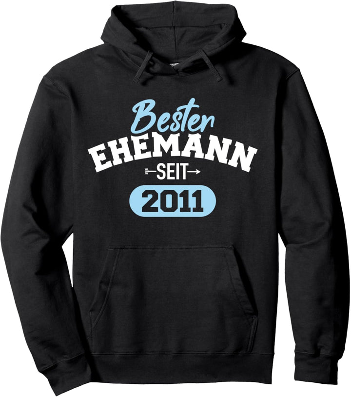 Bester Ehemann seit 2011 12. Hochzeitstag Pullover Hoodie