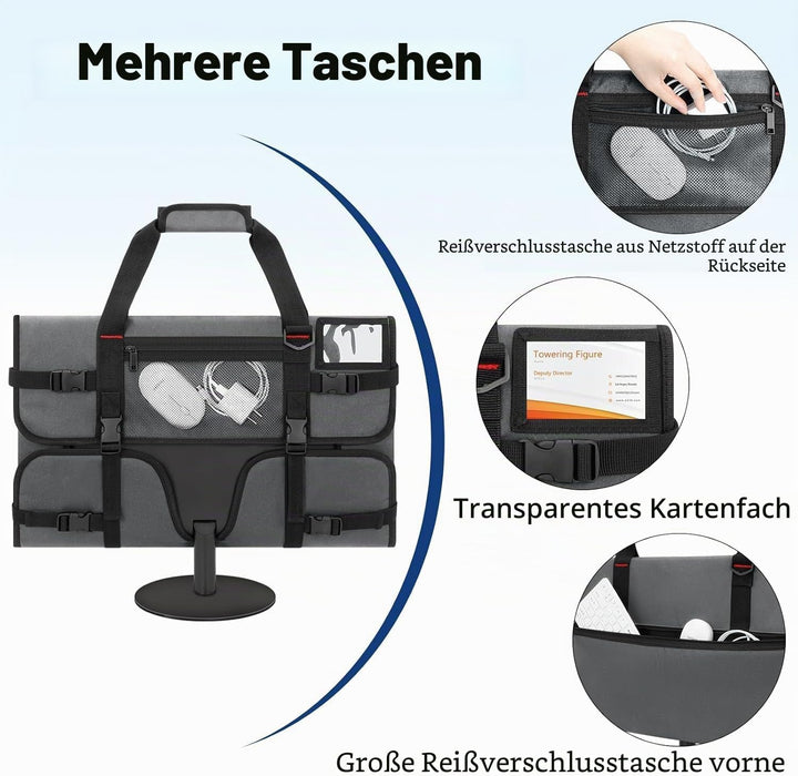 Monitor-Tragetasche Kompatibel mit 24-Zoll-Monitoren/LCD-Bildschirmen, Monitor-Tasche mit Schultergu