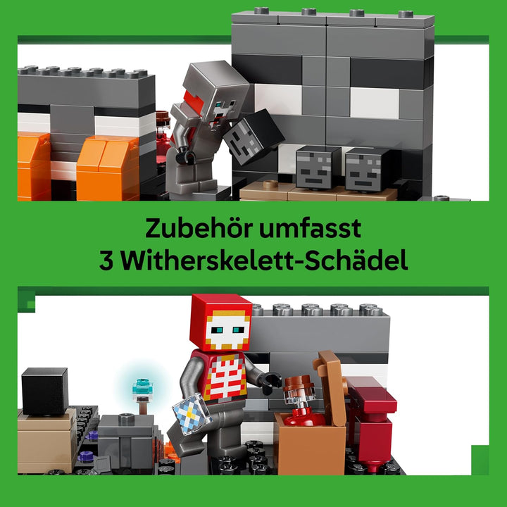 LEGO Minecraft Duell mit dem Wither - Geschenk für Junge Gamer - Merchandising für Fans - Minecraft