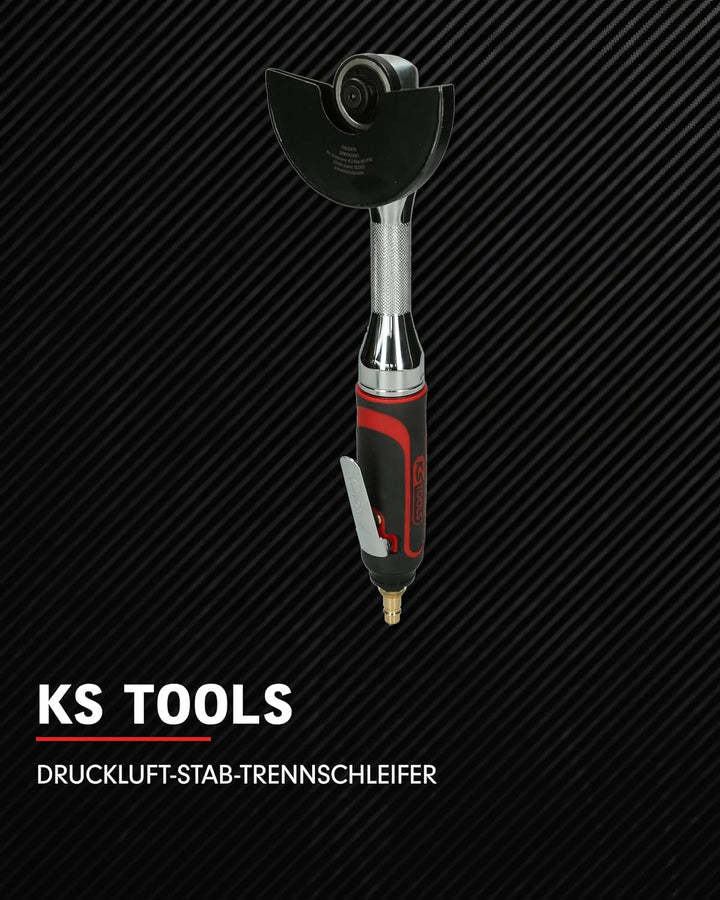 KS Tools Trenn-Stabschleifer Druckluft 3/8" 515.5475 I Druckluftschleifer mit Drehzahl-Regulierung &