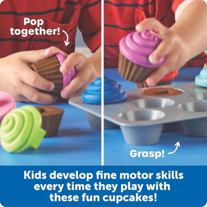 Learning Resources Smart Snacks Cupcake Formen-Steckspiel Einzeln, Einzeln