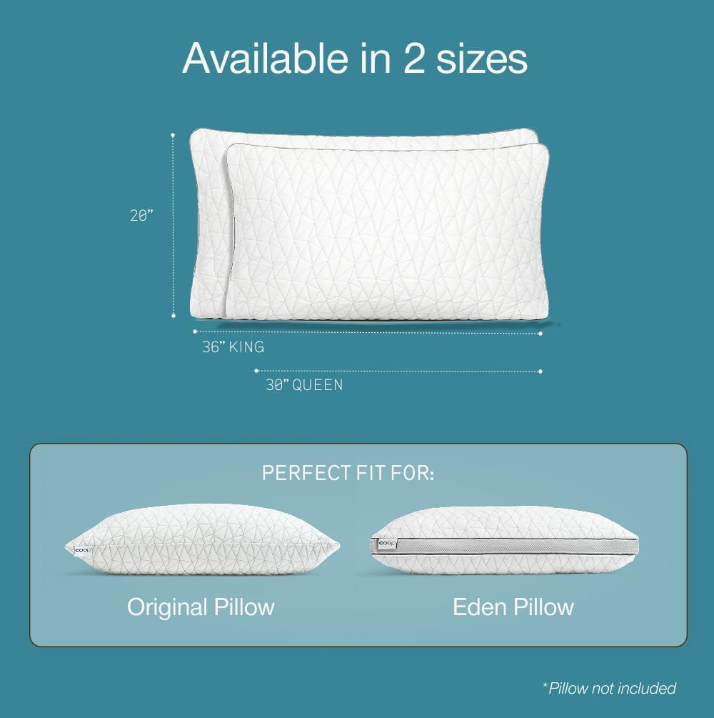 Coop Home Goods - Kühlender Kissenbezug für Heissschläfer – Lulltra Cool Technologie – Bambus-gewonn