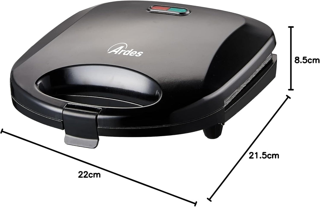 ARDES - Professioneller elektrischer Toaster Sandwich Maker Kompakt Toaster mit antihaftbeschichtete