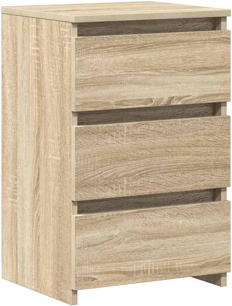 vidaXL 2X Nachttisch mit 3 Schubladen Nachtschrank Nachtkonsole Nachtkommode Schlafzimmer Schrank Ko