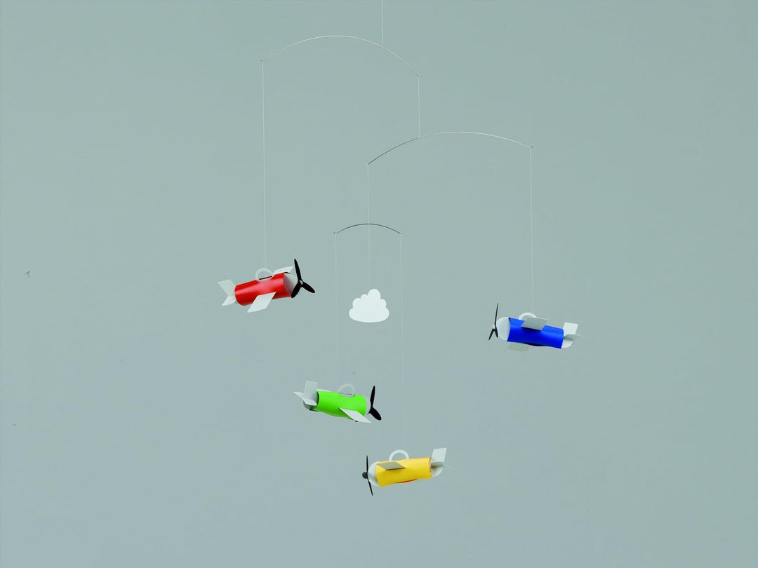 Flensted Mobiles f30102 Aeromobile Mobile, Stahl, Mehrfarbig, 60x50 cm
