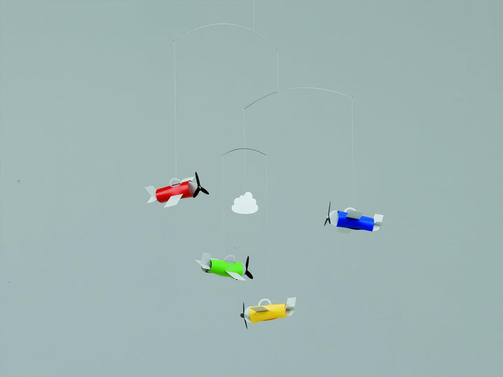 Flensted Mobiles f30102 Aeromobile Mobile, Stahl, Mehrfarbig, 60x50 cm