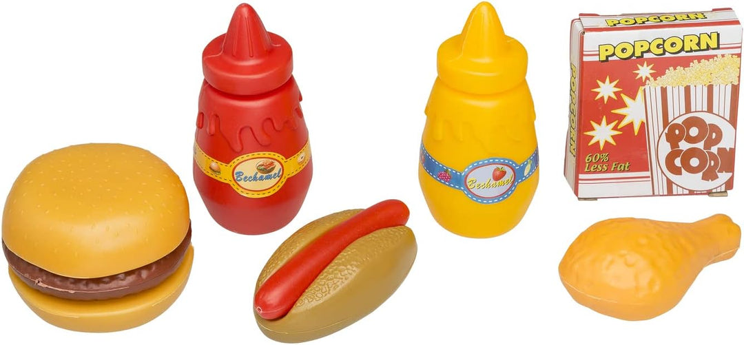 Idena 40470 - Mikrowelle für Kinder mit Licht- und Toneffekten, Küchengerät mit 7 Grundfunktionen un