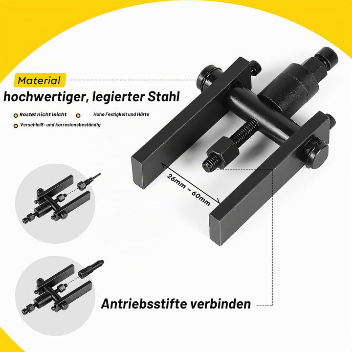 10 Tlg Innenlager Abzieher Set Upgrade Kugellagerabzieher Werkzeug, Motorrad-Lagerabzieher-Set mit 7