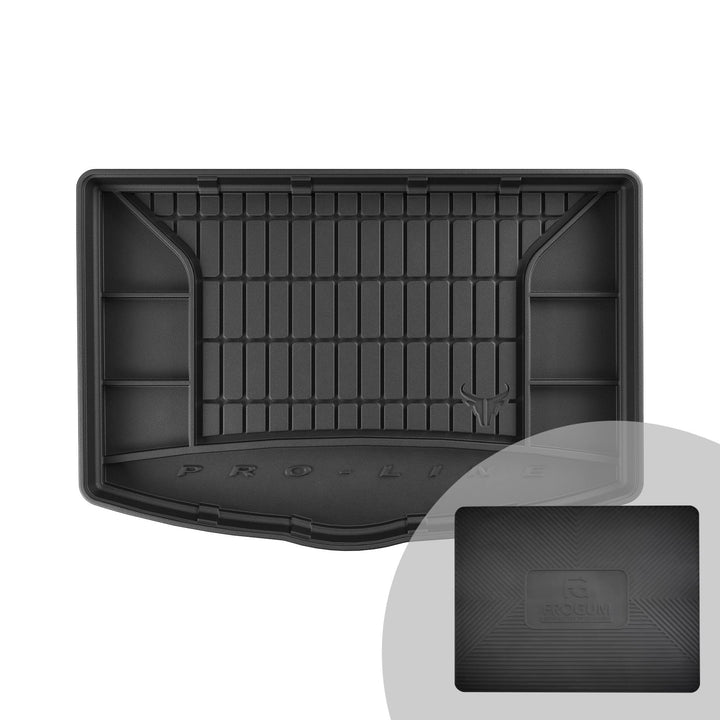FROGUM ProLine 3D Gummimatte Exklusive Auto Kofferraummatte Kofferraumwanne für Toyota Yaris III 201