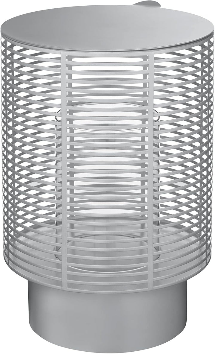 blomus Outdoor Laterne -Olea- Kerzenhalter Windlicht aus Edelstahl (Silver) (66664) M Silver, M Silv