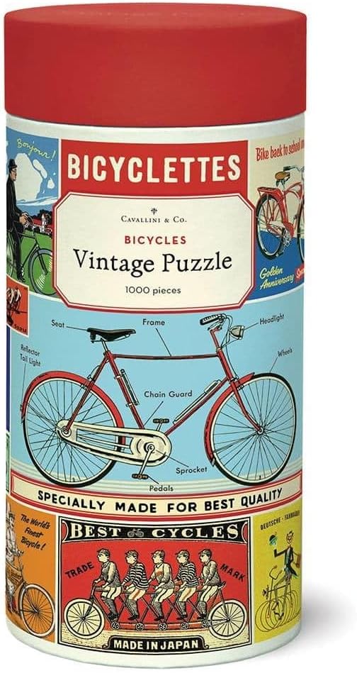 Cavallini Vintage Puzzle Bicycles, Fahrräder 1000 Teile