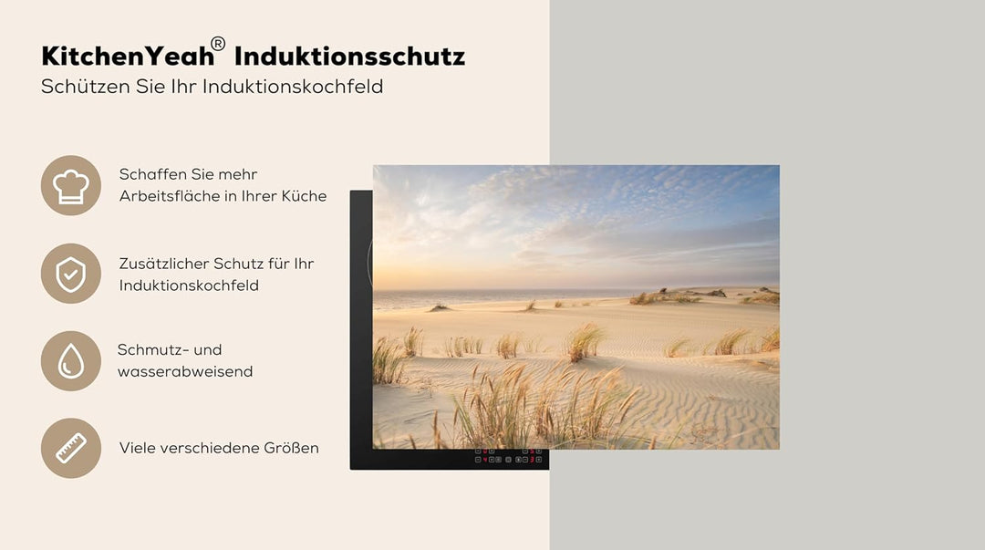 KitchenYeah© Herdabdeckplatte Einteilig Induktionsmatte Küche Abdeckung Ceranfeld Herd Abdeckplatte