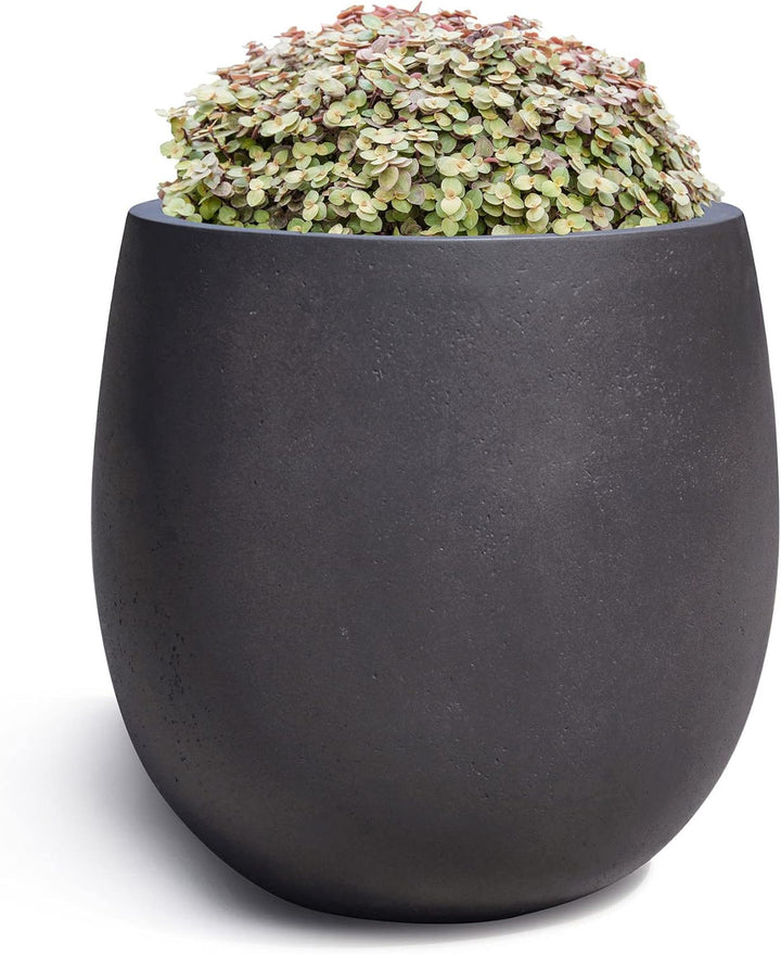 ESCHBACH® Pflanzkübel HIGH Balloon 30 Espresso Anthrazit Rund * 30 x 30 x 30 cm * 10 Jahre Garantie