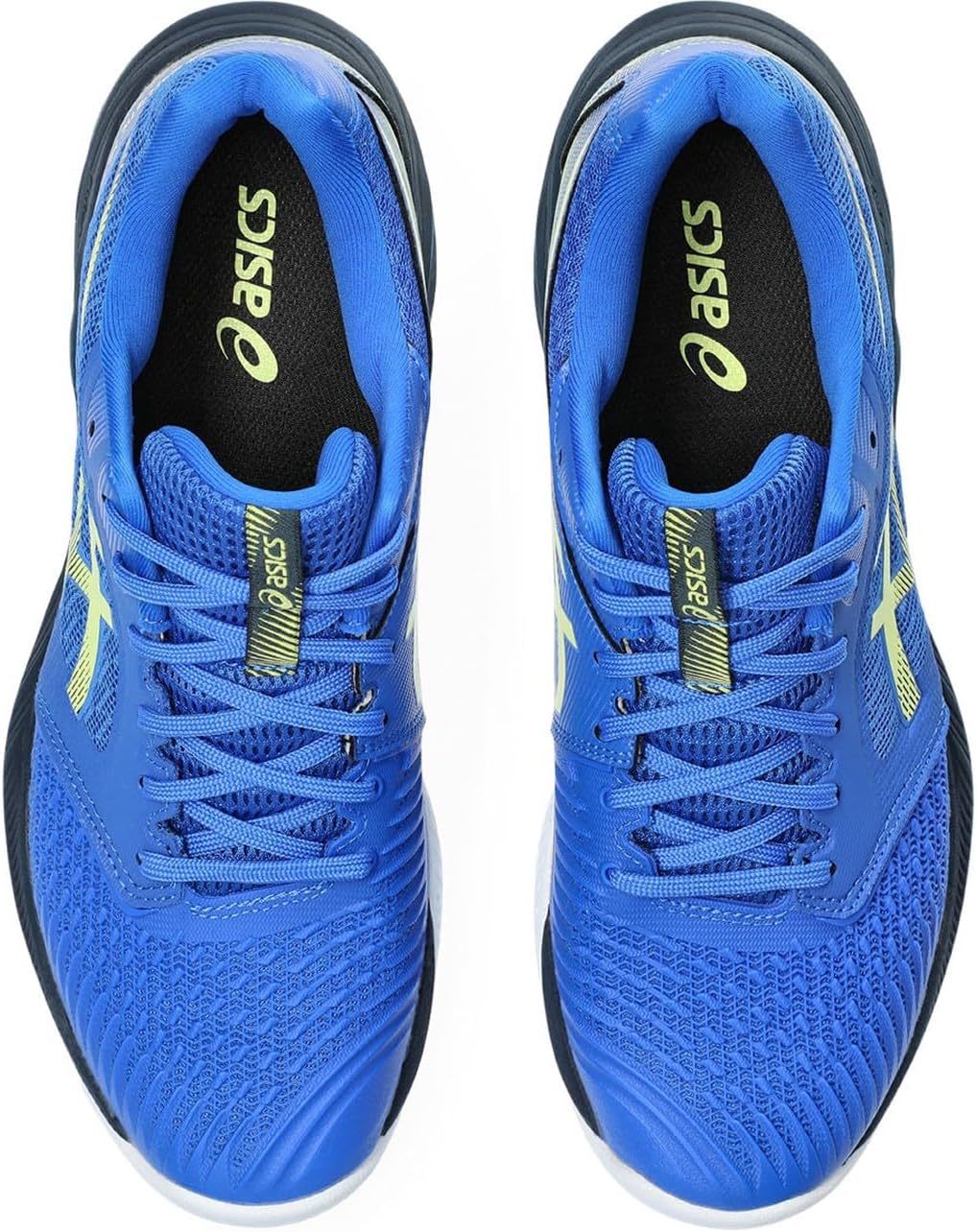 ASICS Herren Netburner Ballistic Ff 3 Sneaker 40 EU Blau Gelb, 40 EU Blau Gelb