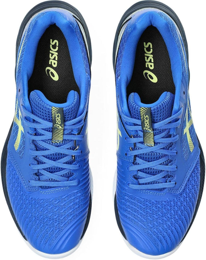 ASICS Herren Netburner Ballistic Ff 3 Sneaker 40 EU Blau Gelb, 40 EU Blau Gelb