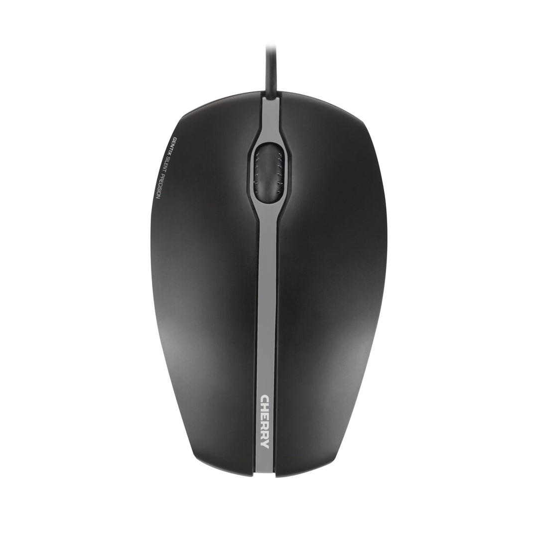 CHERRY GENTIX Silent, kabelgebundene Maus, leise Design-Maus ohne klick, perfekte Ergonomie, präzise