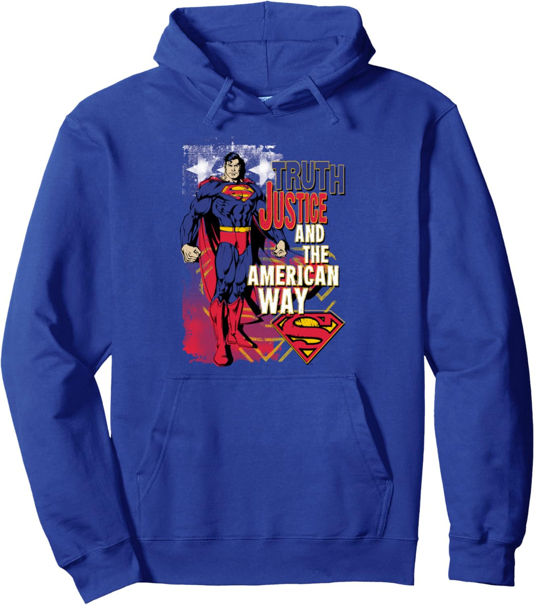 Superman Truth Justice Pullover Hoodie