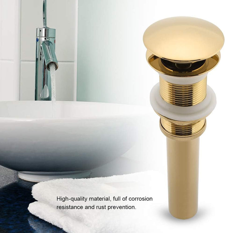 Waschbecken Nicht geschlitzt Pop-up Klicken Sie auf Clack Sprung, Plug Pop-up-Ablaufbaugruppe ohne Ü