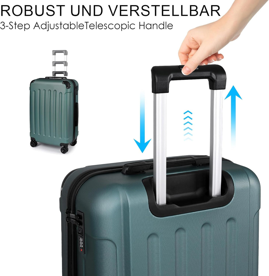 TAN.TOMI Koffer Hartschalenkoffer, Koffer Handgepäck Trolley Koffer Handgepäck, Reisekoffer mit Roll