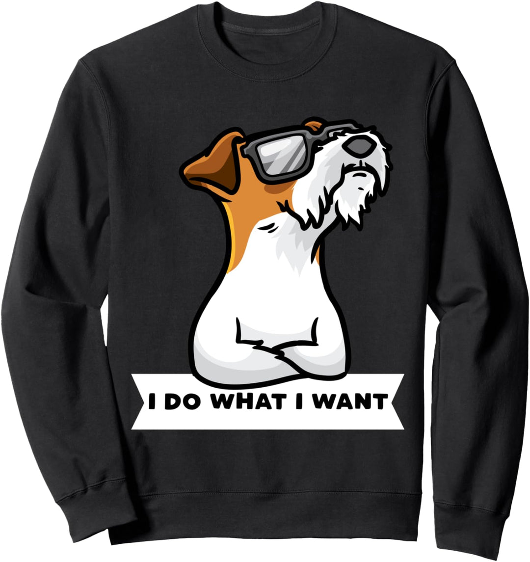 Sturer Foxterrier Drahthaar Hund Sweatshirt
