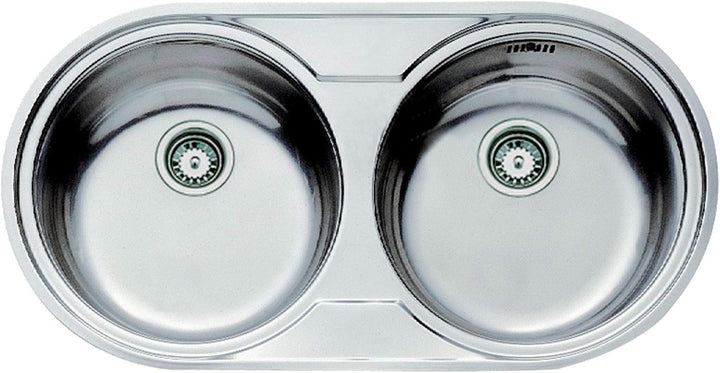 Teka DR 80 2C Spülbecken (360 x 360 mm, 16 cm, 8,89 cm (3,5 Zoll)