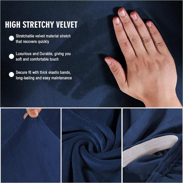 Mingfuxin Armlose Schlafsofabezüge, Stretch-Samt Futon Couchbezug Dicke weiche gemütliche Sofa Schon