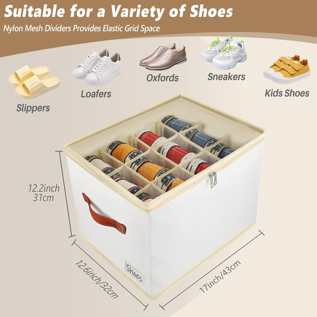 Schuhaufbewahrung Schuhorganizer Schuhschrank - Schuhboxen Stapelbar Schuhregal Platzsparend Schuh O