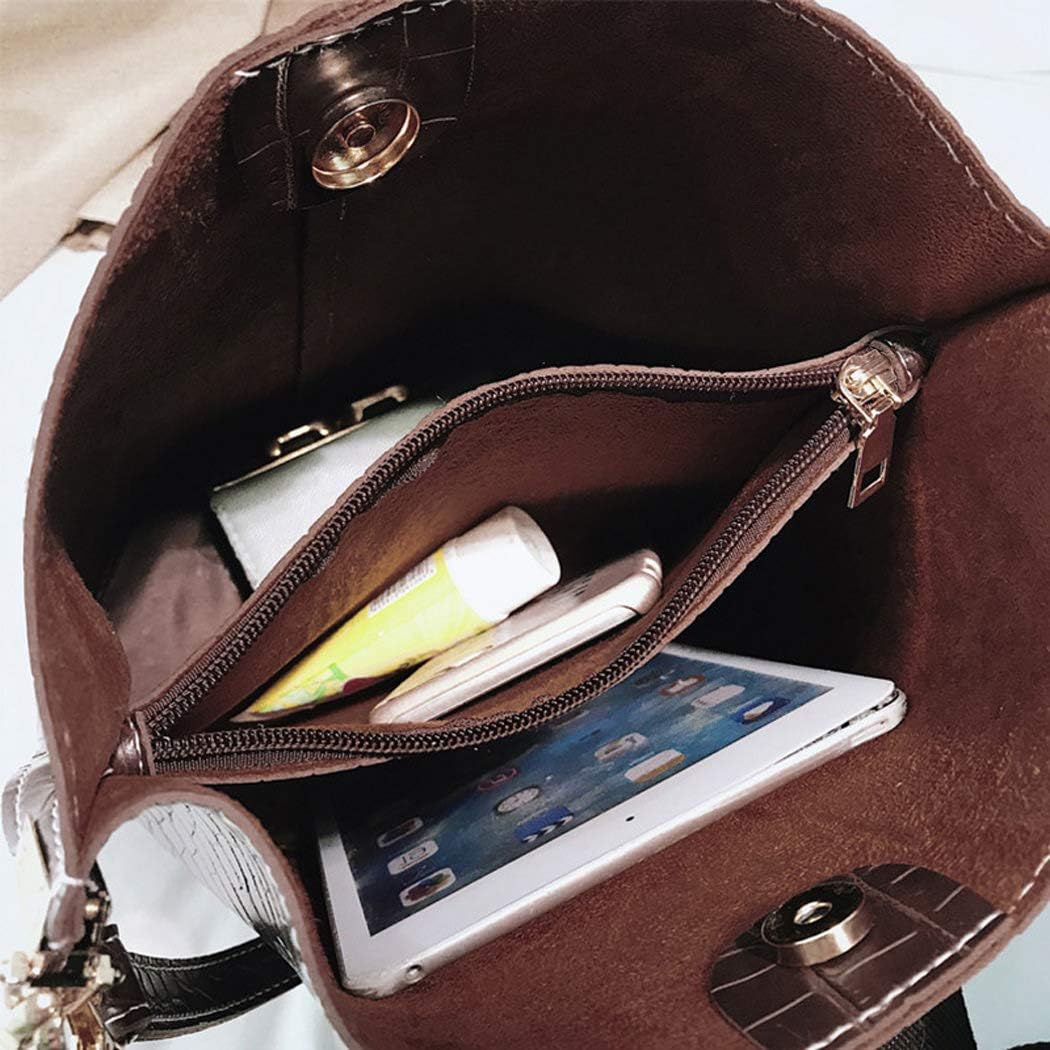 BUKESIYI Damen Tasche Umhängetasche Handtasche Frauen Klein Schultertasche Weekender Lack PU Leder C