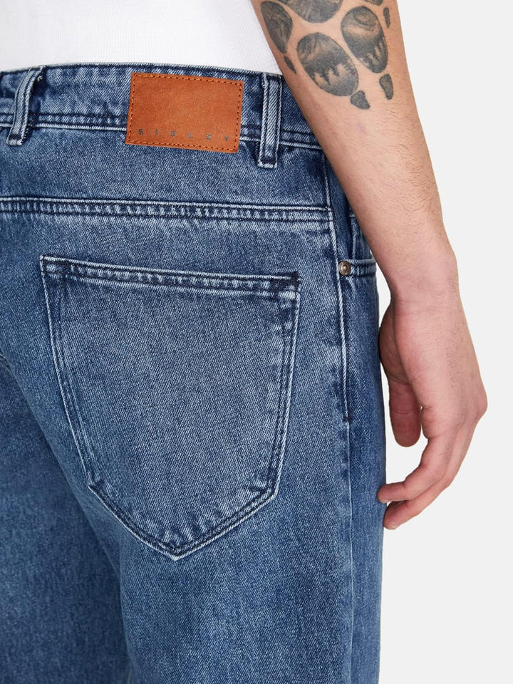 Sisley Men's Trousers 4T8KSE015 Jeans, Blue Denim 902, 34