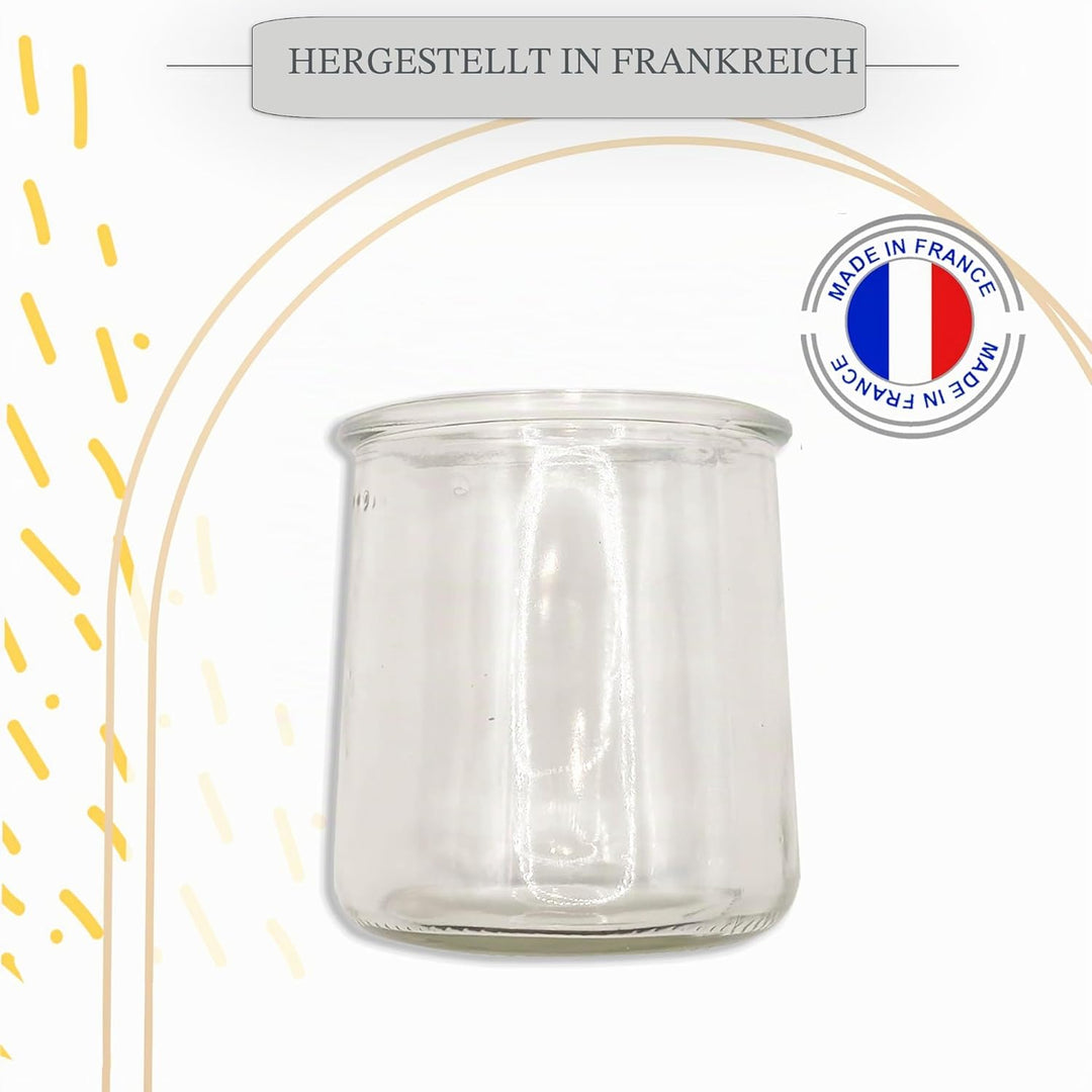 XILMARK Joghurtgläser mit Deckel 200 ml, Joghurtglas, Dessert-Glas mit Deckel, Joghurtglas mit Decke