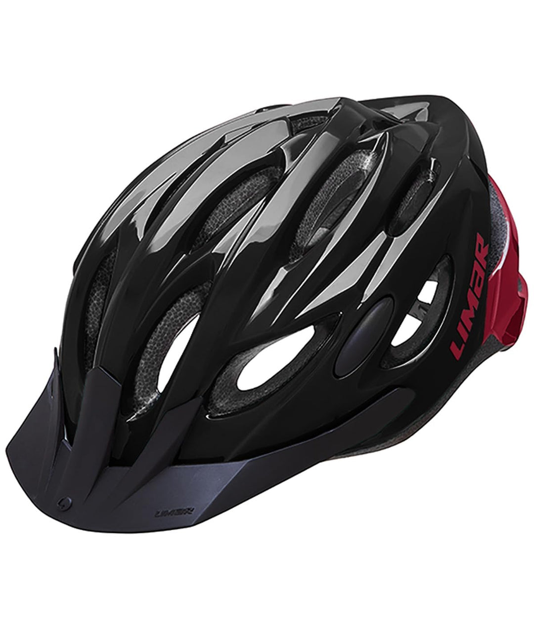 Limar Unisex – Erwachsene Scrambler Fahrradhelm, Black red, L