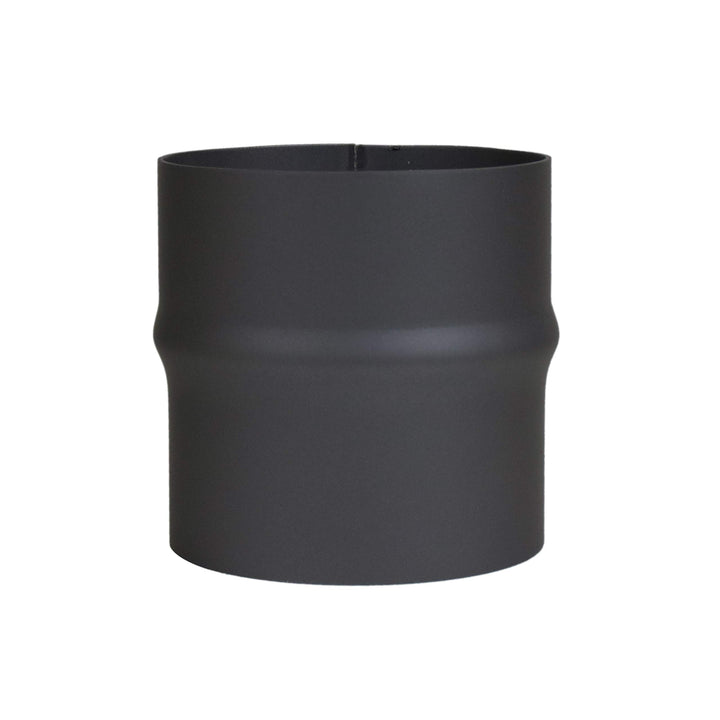 LANZZAS Rauchrohr Erweiterung von Ø 120 mm auf Ø 130 mm - Farbe: schwarz-metallic -