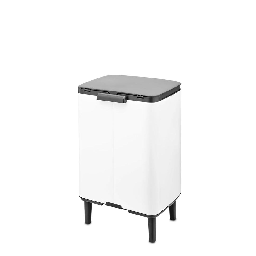 Brabantia - Mülleimer Bo Hi 12L mit Soft-Close-Deckel, herausnehmbarem Inneneimer und Transportgriff