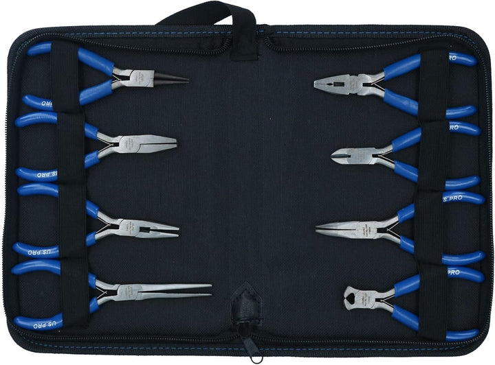 Mini Zangen Handwerk Schmuck machen Fräser lange Nase Sicherungsringe 8 pc