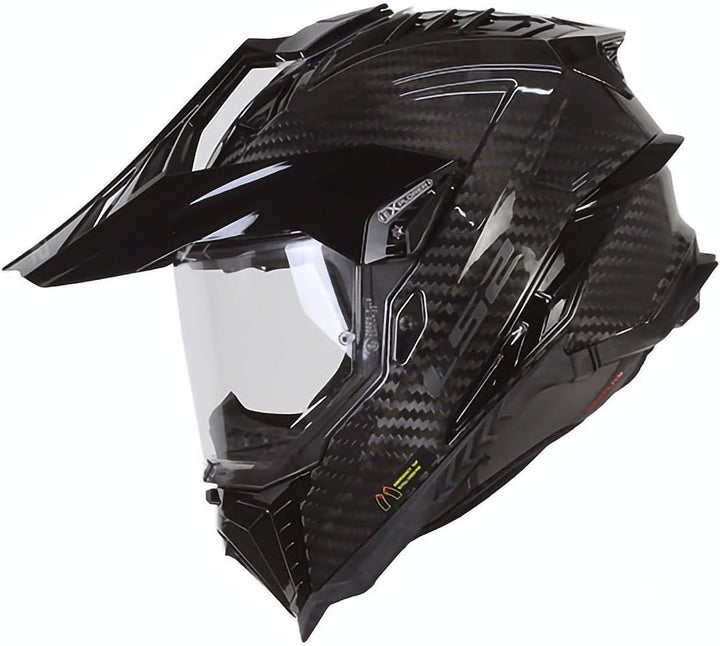 LS2, Crosshelme motorrad EXPLORER CARBON 06, S S GLOSS CARBON, S GLOSS CARBON