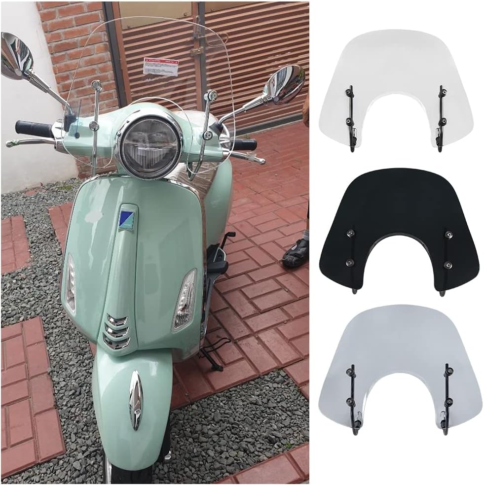 Scooter Windschutzscheibe Flyscreen Deflectors Visier für Vespa Primavera 50 125 150 Primavera 50 Pr