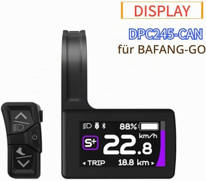 E-Bike Display E-Bike DPC245 Bluetooth 5.0 LCD CAN Protokoll Display für Bafang Zentralmotor M560 M6