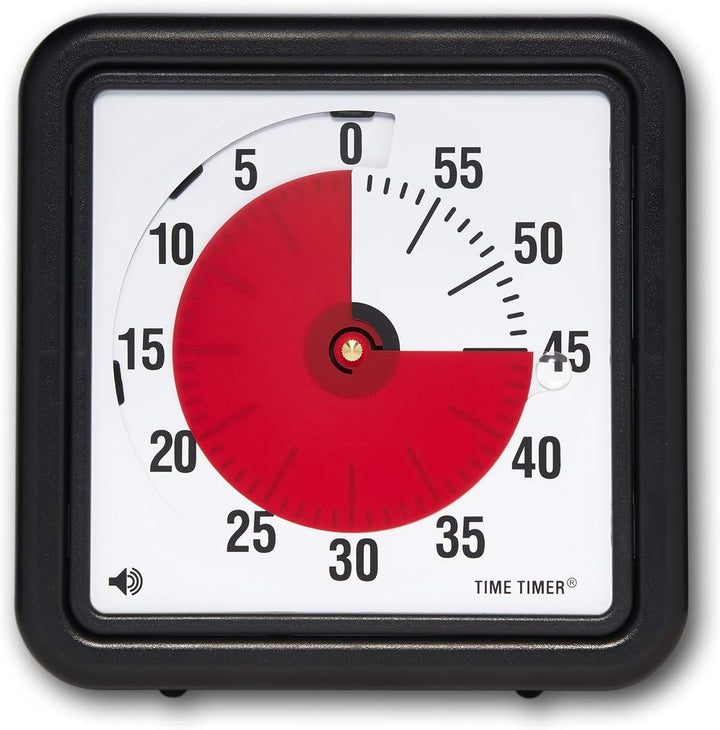 Time Timer magnetischer 60 Minuten Timer mit optischem Signal, Countdown-Uhr für Kinder und Erwachse