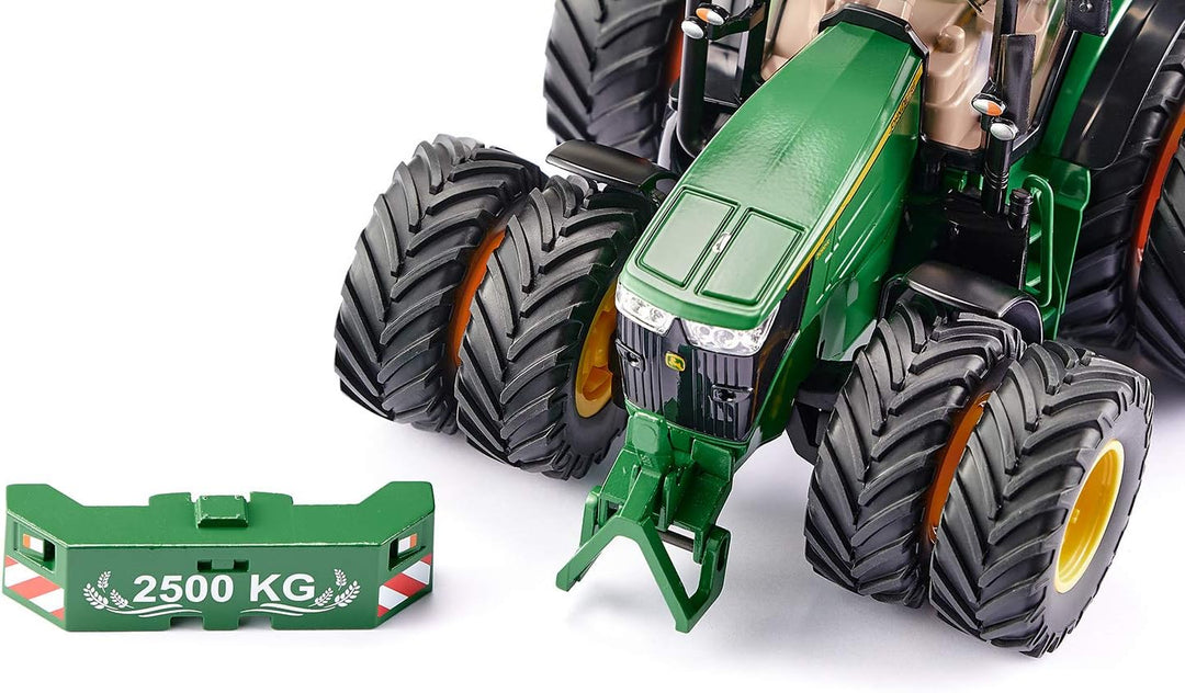siku 6735, John Deere 7290R Traktor, Grün, Metall/Kunststoff, 1:32, Ferngesteuert, Steuerung mit App