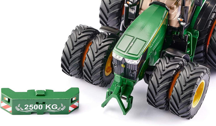 siku 6735, John Deere 7290R Traktor, Grün, Metall/Kunststoff, 1:32, Ferngesteuert, Steuerung mit App
