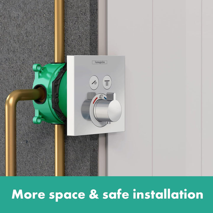hansgrohe ShowerSelect - Thermostat Unterputz, Armatur mit Sicherheitssperre (SafetyStop) bei 40° C,