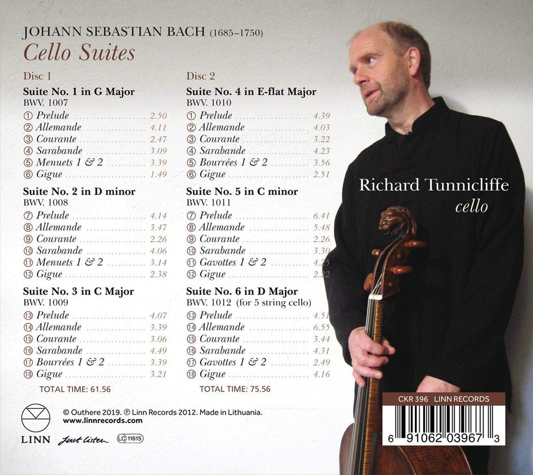 Johann Sebastian Bach - Cello-Suiten BWV 1007-1012, Audio-CD