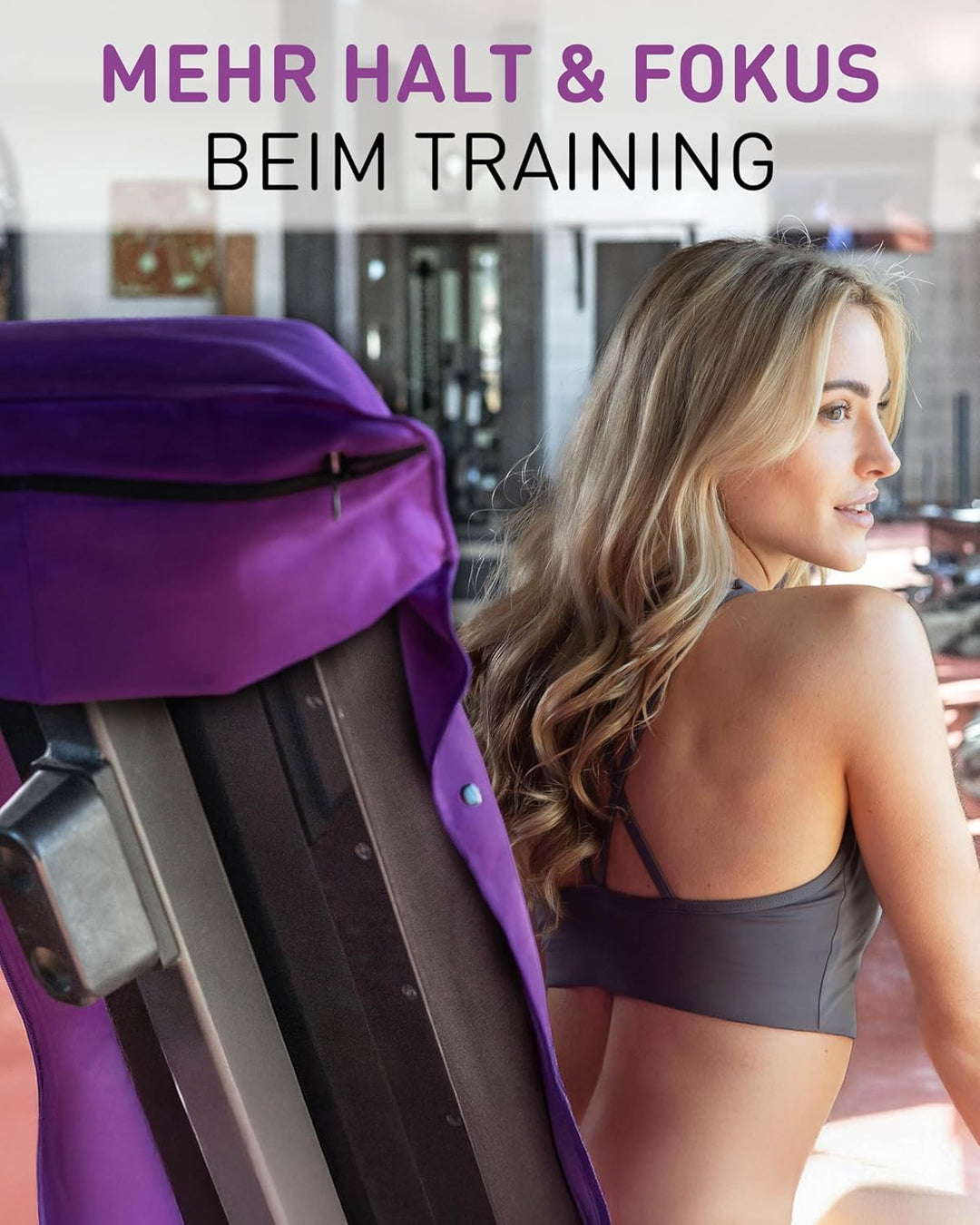 Fit-Flip Fitness Handtuch aus Mikrofaser kompakt und schnelltrocknend | mit Magnet und Reissverschlu