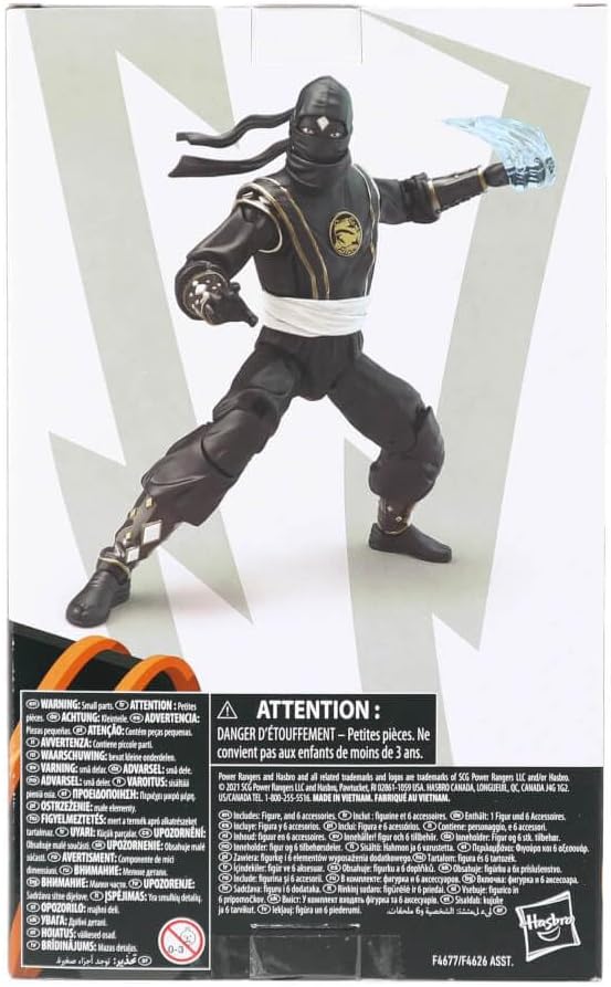 Ninja Black Ranger Figur 15 cm Power Rangers Lightning Collection F46775X0