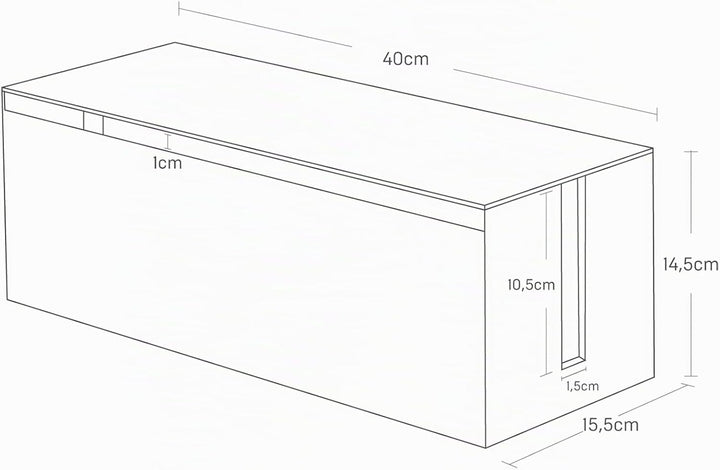 Cable Box Web - white Weiss, Weiss