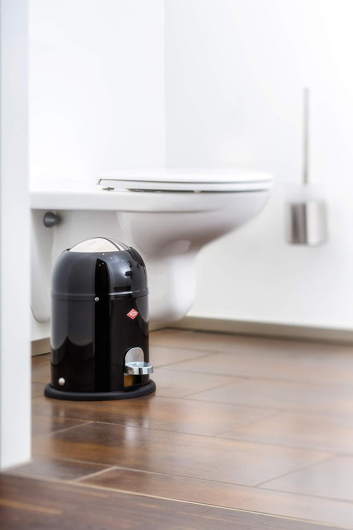 WESCO Mini Master Abfalleimer 6 L, Schwarz Matt, Schwarz Matt