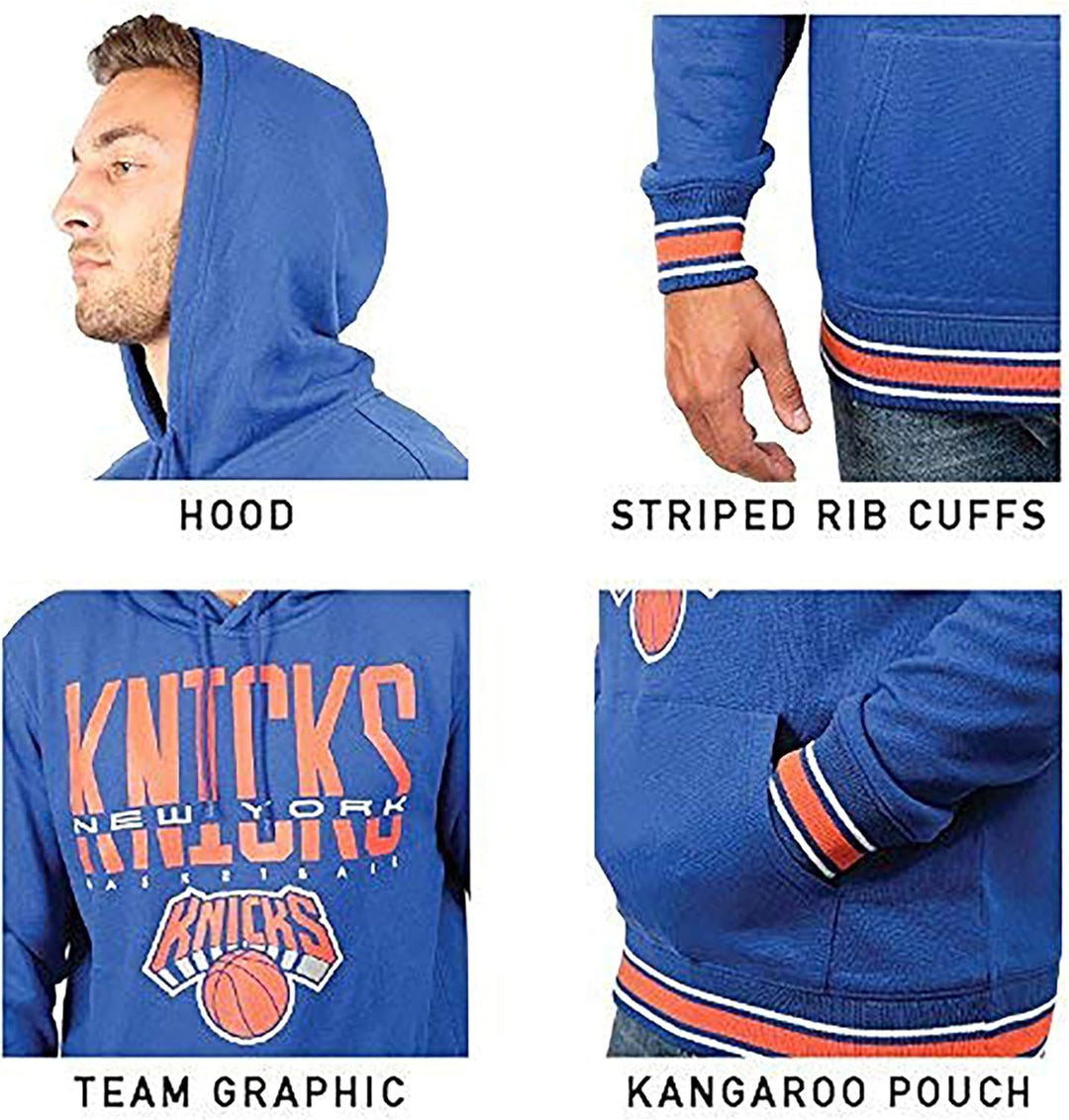 Ultra Game Herren Ghm3543f NBA, Herren, Mannschaftsstreifen, gerippt, Vlies, Pullover, Kapuzenpulli,