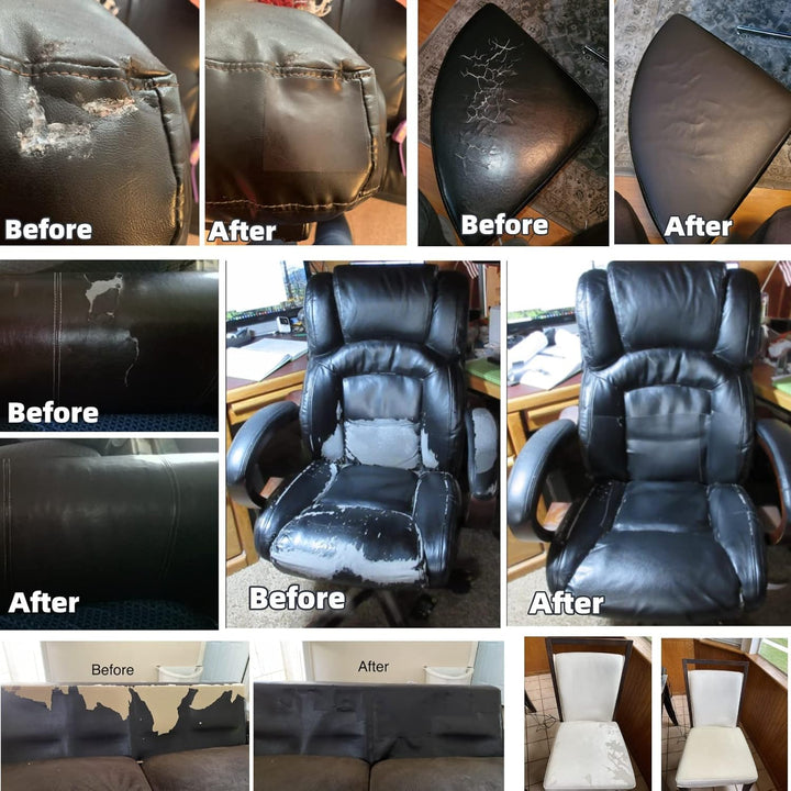 Kunstleder Selbstklebend, 60 X 300 cm Leder Reparatur Set Lederflicken Selbstklebend, Leder Repair P