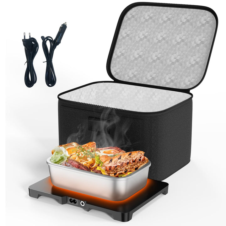 Elektrische Lunchbox - Kleine Speisenwärmer für Männer & Frauen, Mini Mikrowelle für Reisen, 12V/24V