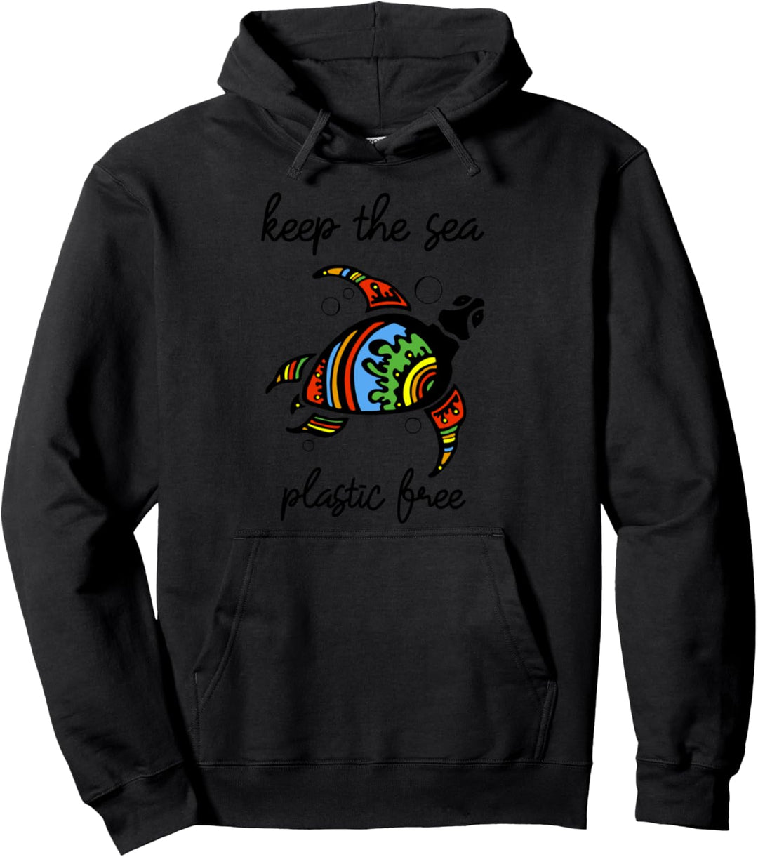 Keep The Sea Plastic Free - Stop Ocean Pollution - Eco Pullover Hoodie
